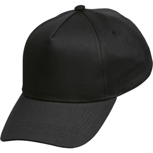Owethu 5 Panel Peak Cap Black